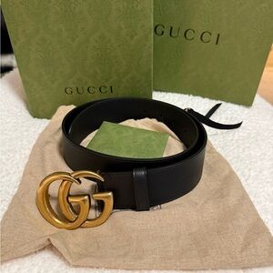 LIKE NEW!! Gucci GG Marmont wide belt